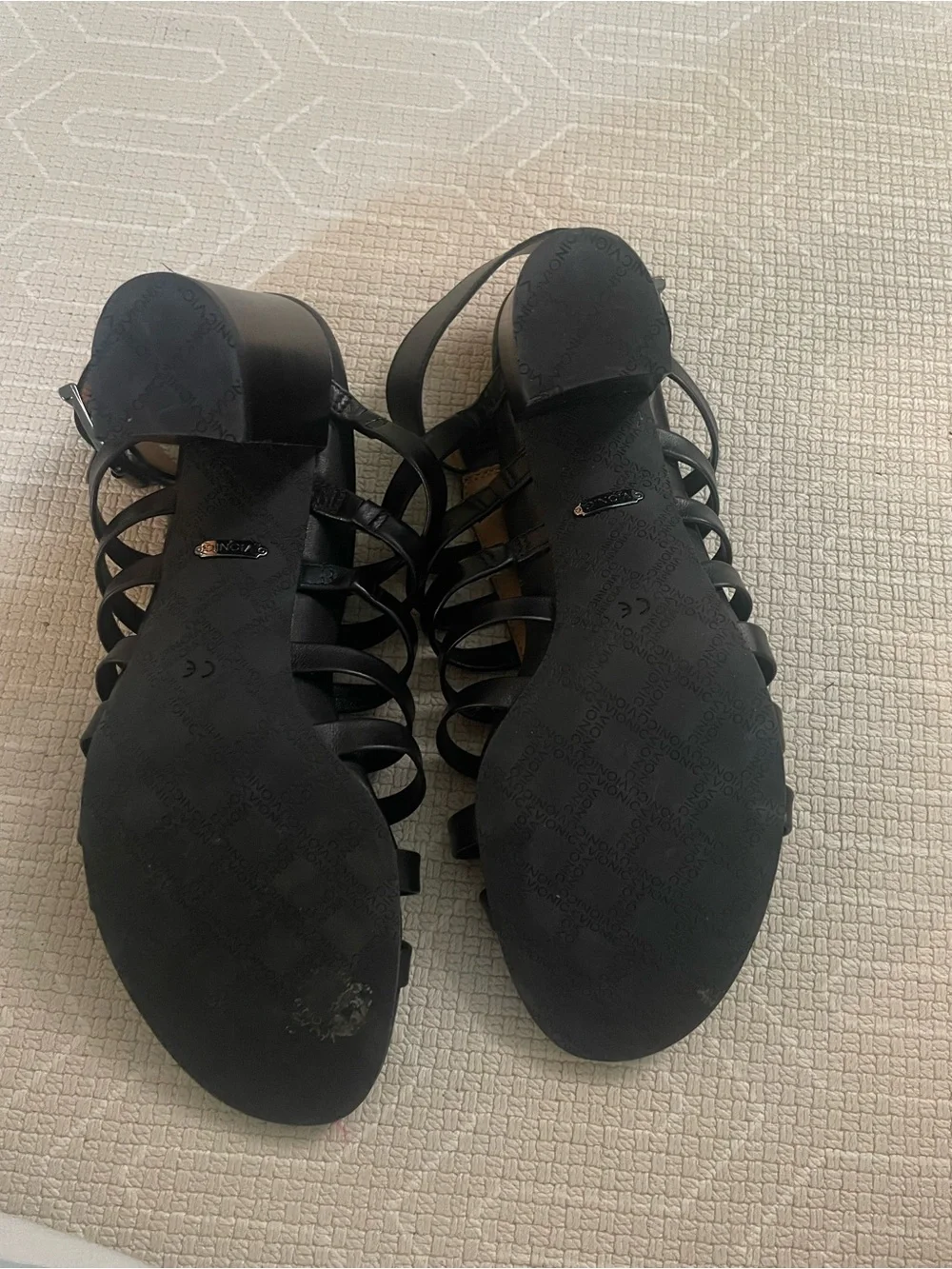 Vionic Black Sami caged Strappy Block Heel Sandals NWOT tags